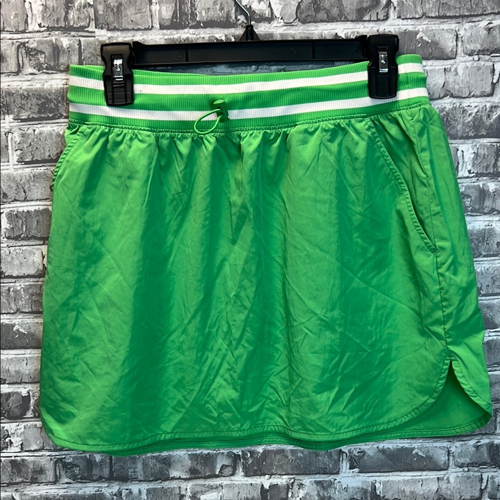 Offline by Aerie Green Athletic Skirt with Striped Waistband